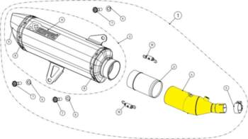 Header Pipe Akrapovic XMAX 300 AK-L-Y3SO3