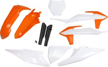 Plastic Kit with fork guards KTM