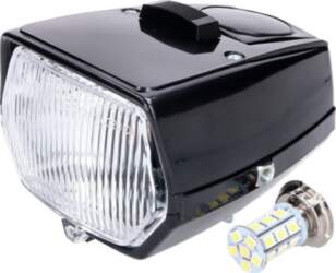 Standard Parts Headlight square black LED