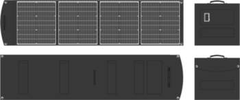 Foldable solar panel 200W with XT60
