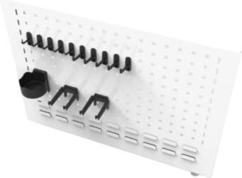 Handles kit for peg board panel