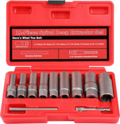 Bolt extractor socket set 11pcs (6-19mm)
