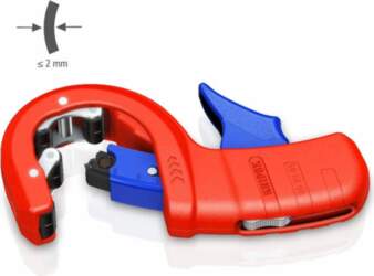 Pipe cutter for thin-walled plastic drain