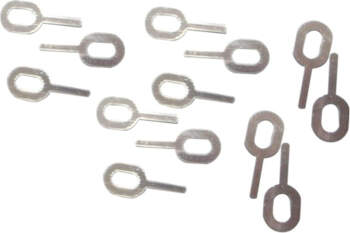 Aluminum pull ring set 18pcs for
