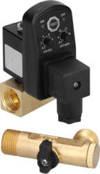 Condensation drain timer for compressor 1/2"