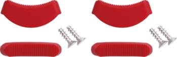 2 pairs of one-component plastic inserts