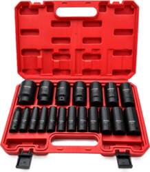 1/2" Dr. Impact socket set 19pcs