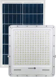 Solar flood light with daylight sensor