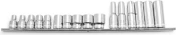 1/2" Dr. Socket set 16pcs 6pt