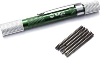 Mini scewdriver with interchagable tips (6pcs)