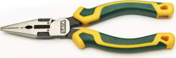 High leverage long nose combination pliers