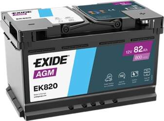 EXIDE TECHNOLOGIES EXIDE-EK820 AGM Start Stop