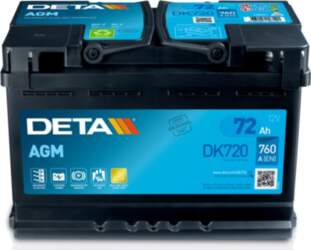 EXIDE TECHNOLOGIES DETA DK720 AGM Start