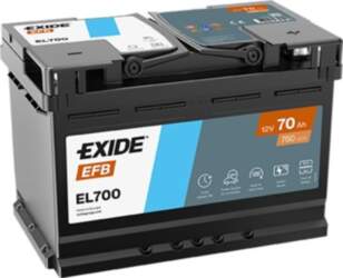 EXIDE TECHNOLOGIES EXIDE-EL700 EFB Carbon Boost