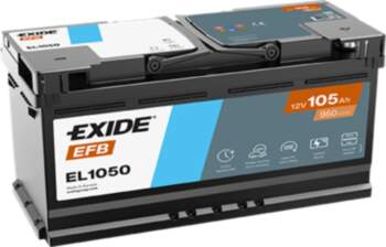 EXIDE TECHNOLOGIES EXIDE-EL1050 EFB Carbon Boost