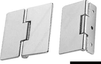 - Chromed brass hinge stud mounting