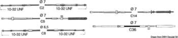 Ultraflex Engine control cable C8 5`