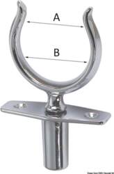 - Chromed brass rowlock w/ blind
