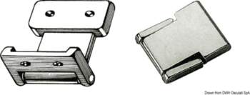 - Flush Deck hinge 34x28 mm