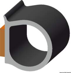 Osculati Self-adhesive EPDM black profile (44