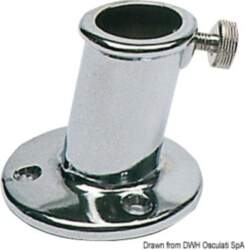 - Flagspole socket chromed brass Ø