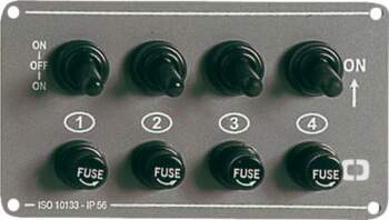 Osculati 4-switch panel horizontal (14.707