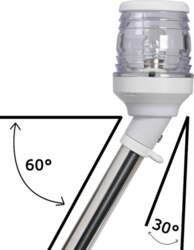 Osculati Pull-out white pole light 30°
