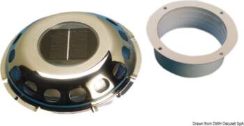 Osculati SS ventilator w/solar cell (53