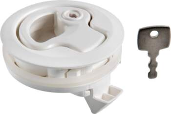 Osculati Flush pull latch white nylon