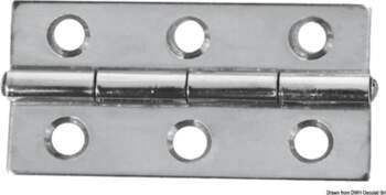 Osculati Mirror polished SS rectangular hinge