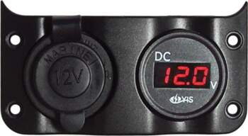 Osculati Voltmeter 3/30 V + lighter