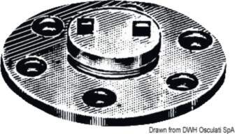 - Chromed brass water drain plug