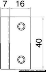 Osculati Flush Lock square Bulk (20