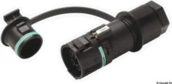 Techno 2/3/4-pole socket for panel or