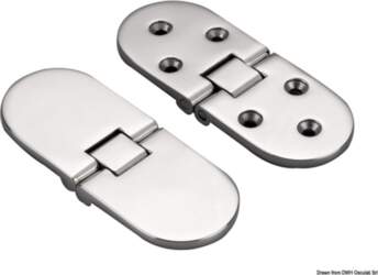 Osculati Microcast hinge w/studs 80 x