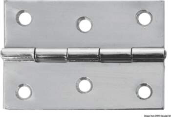 Osculati Mirror polished SS rectangular hinge