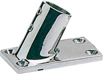 Osculati Pulpit socket AISI316 rectangular 60°