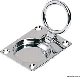 Osculati Chromed brass pull latch 62x47