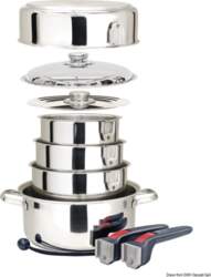 Magma Europe Stackable pots/pans ceramic inside