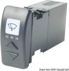 Osculati Switch for 2 windshield wipers