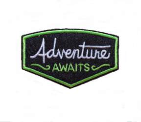 Uzšuve " Adventure awaits "