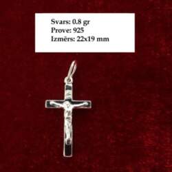 Sudraba krucfikss 0.8 gr