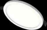 16W apaļš, padziļināts LED panelis SPLIT