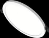 22W apaļš, padziļināts LED panelis SPLIT