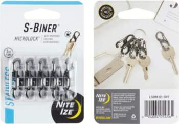 NITE-IZE S-Biner MicroLock karabīnes (5gb.)