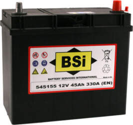 Akumulators BSI 45Ah, 330A, (- +)