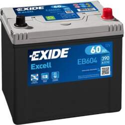 Akumulators Exide EB604 60Ah, 390A, (-
