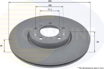 Bremžu diski COMLINE ADC2848V