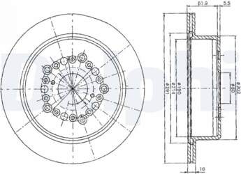 Bremžu diski DELPHI BG2662