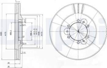 Bremžu diski DELPHI BG3378